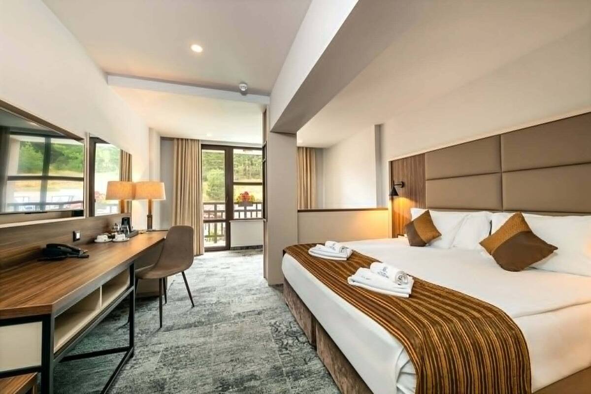 Minibar, in-room safe, desk, blackout curtains