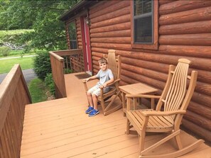 Terrace/patio - Riverside Log Cabins (Blowing Rock)