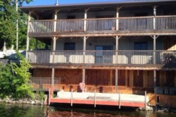 view of the house from the lake
