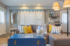 Smart TV, DVD player, books