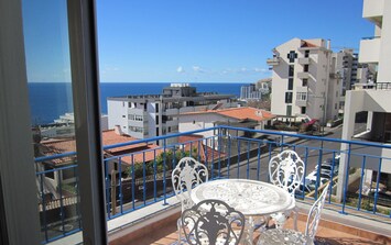 Private balcony with fantastic sea-views
