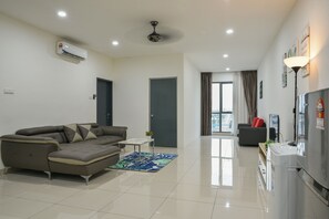 Family Apartment, 3 Bedrooms, Non Smoking | Living area | 40-inch flat-screen TV with cable channels, TV - Damen Residence by Widebed (Subang Jaya)