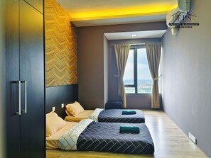Family Apartment, 2 Bedrooms, Non Smoking | Individually decorated, individually furnished, desk, laptop workspace - Damen Residence by Widebed (Subang Jaya)