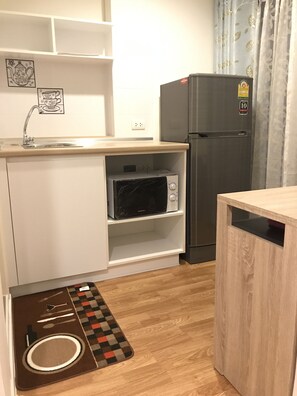 Condo conforto | Cozinha americana privada | Geladeira, micro-ondas