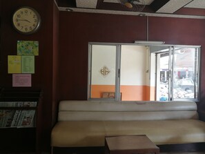 Sittområde i lobbyn