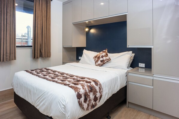Premium bedding, individually decorated, individually furnished