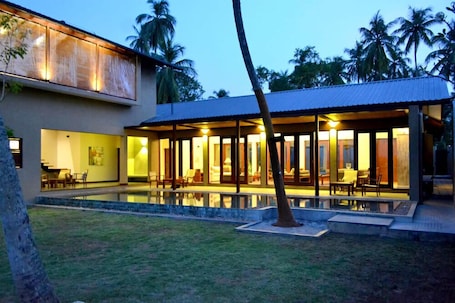 Front of property - evening/night