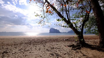 Aan het strand