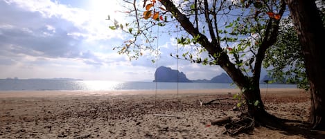 Aan het strand