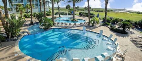 A heated pool