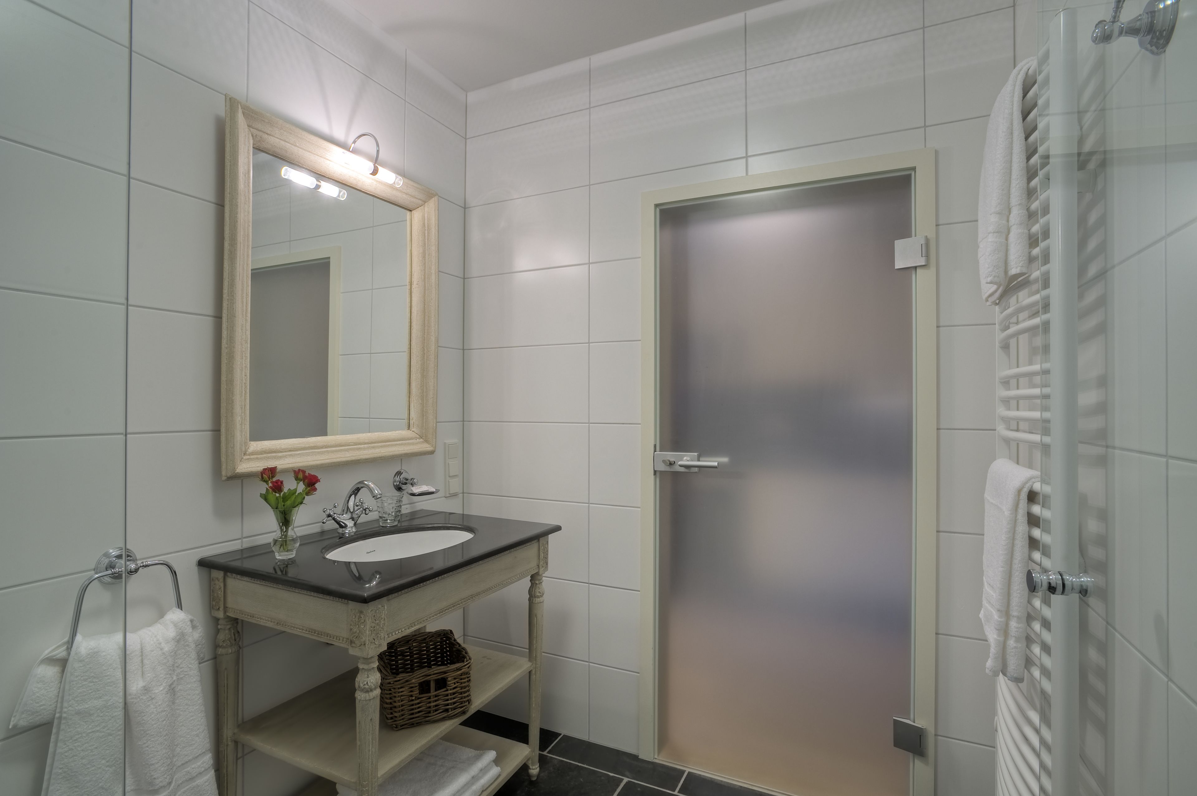 free toiletries, hair dryer, towels, soap