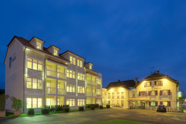 Front of property – evening/night