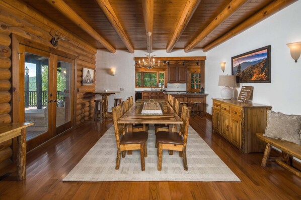Dining - Private Mountaintop Retreat | Hot Tub, Sauna, Game Room & Views (Sugar Grove)