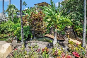 Property grounds - Ocean View Ground floor Suite Steps to the sand, water and in sunny Poipu (Koloa)