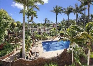 Outdoor pool - Ocean View Ground floor Suite Steps to the sand, water and in sunny Poipu (Koloa)