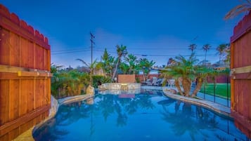Una piscina riscaldata