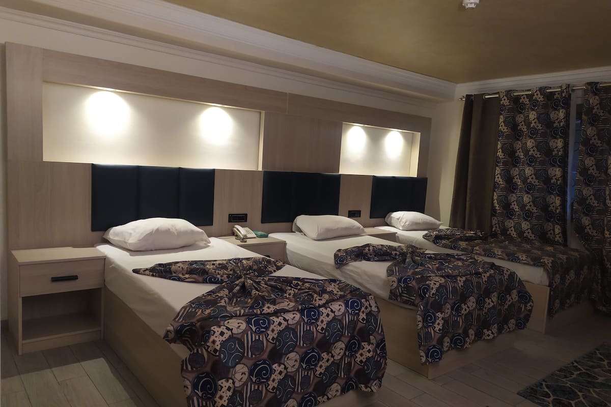 Standaard driepersoonskamer | 1 slaapkamer, een minibar, een kluis op de kamer, geluiddichte muren