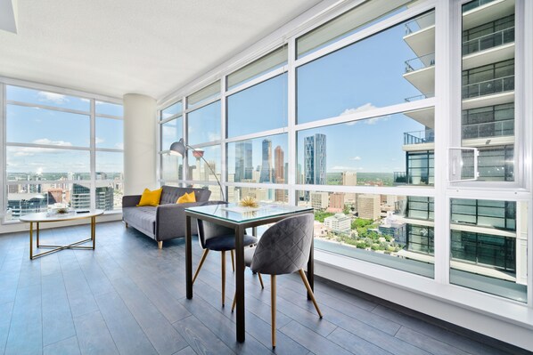 Premium Suite, 2 Queen Beds, City View, Tower | In-room dining - Suite Digs The Guardian North (Calgary)