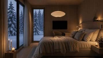 Deluxe Villa Luoto | 1 dormitorio, tabla de planchar con plancha, wifi gratis y ropa de cama