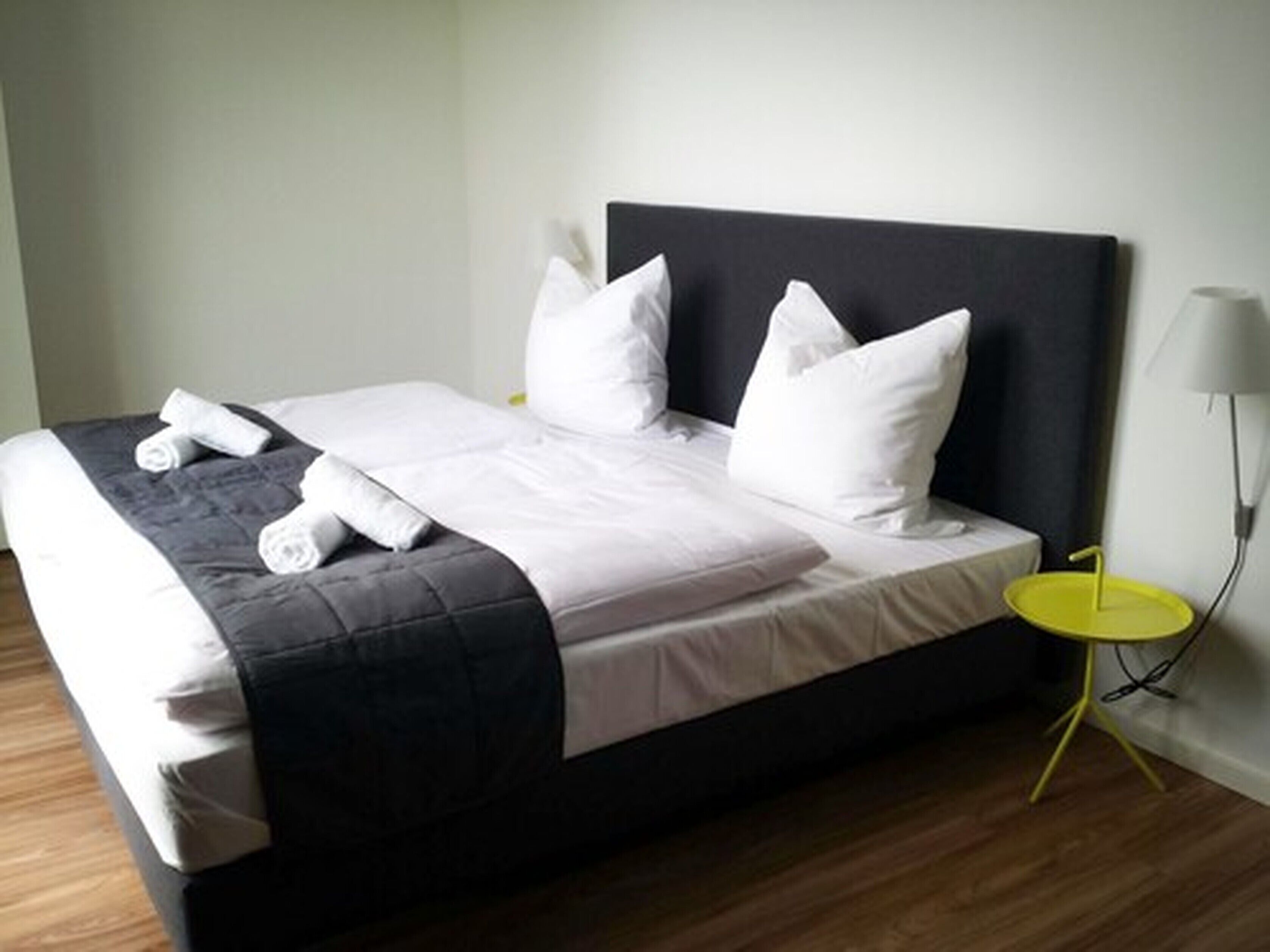 blackout curtains, iron/ironing board, free wifi, bed sheets