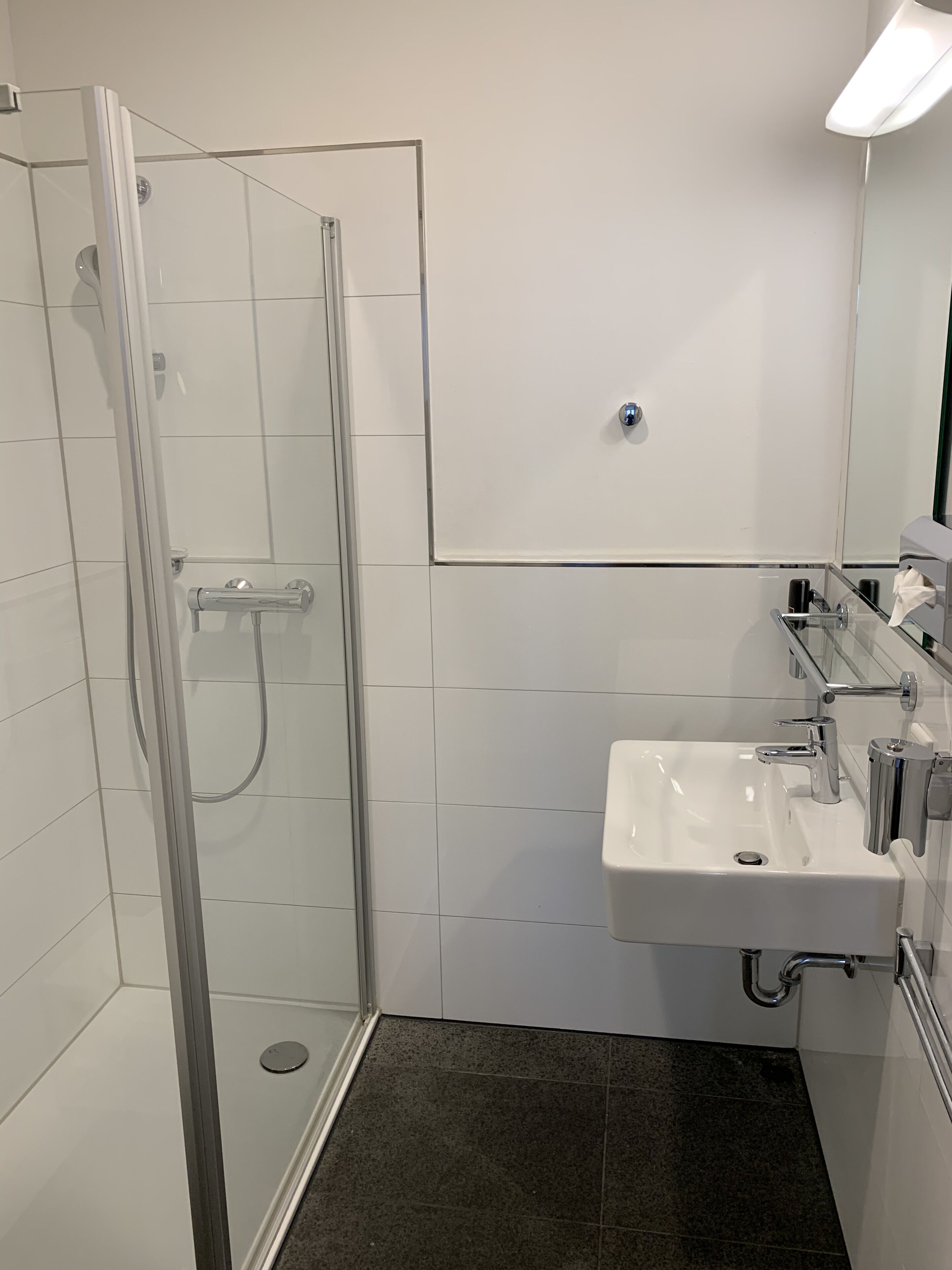 free toiletries, hair dryer, towels