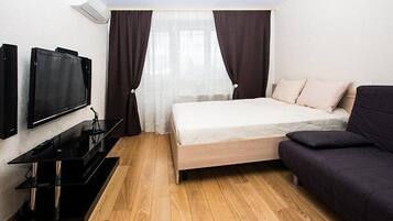 Apartment, 1 Schlafzimmer | 1 Schlafzimmer, hochwertige Bettwaren, Bügeleisen/Bügelbrett