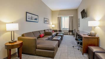 Egyptian cotton sheets, premium bedding, desk, laptop workspace