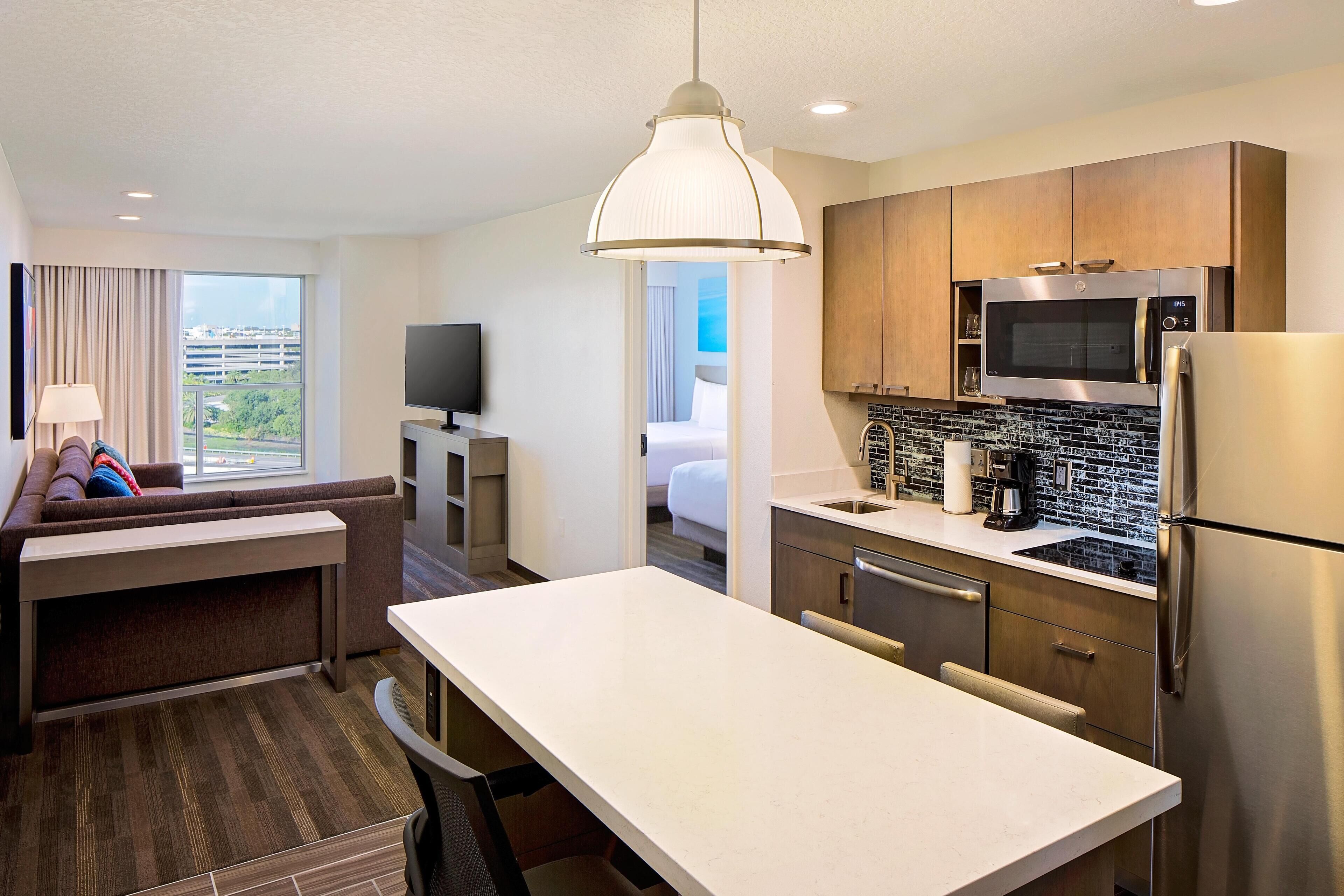 In-room safe, laptop workspace, blackout curtains, iron/ironing board