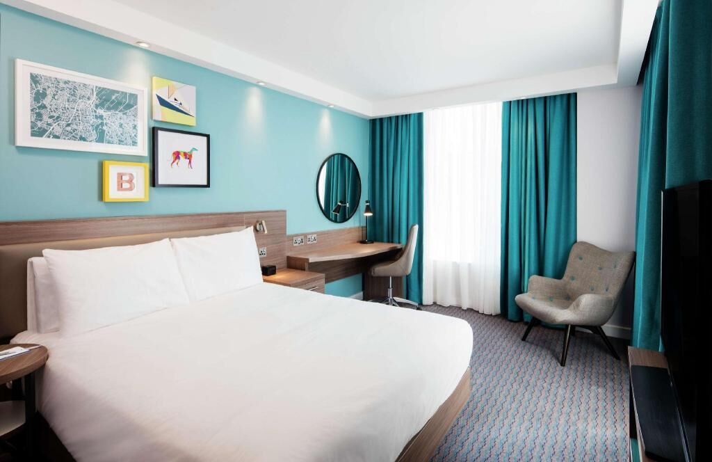 In-room safe, desk, laptop workspace, blackout curtains
