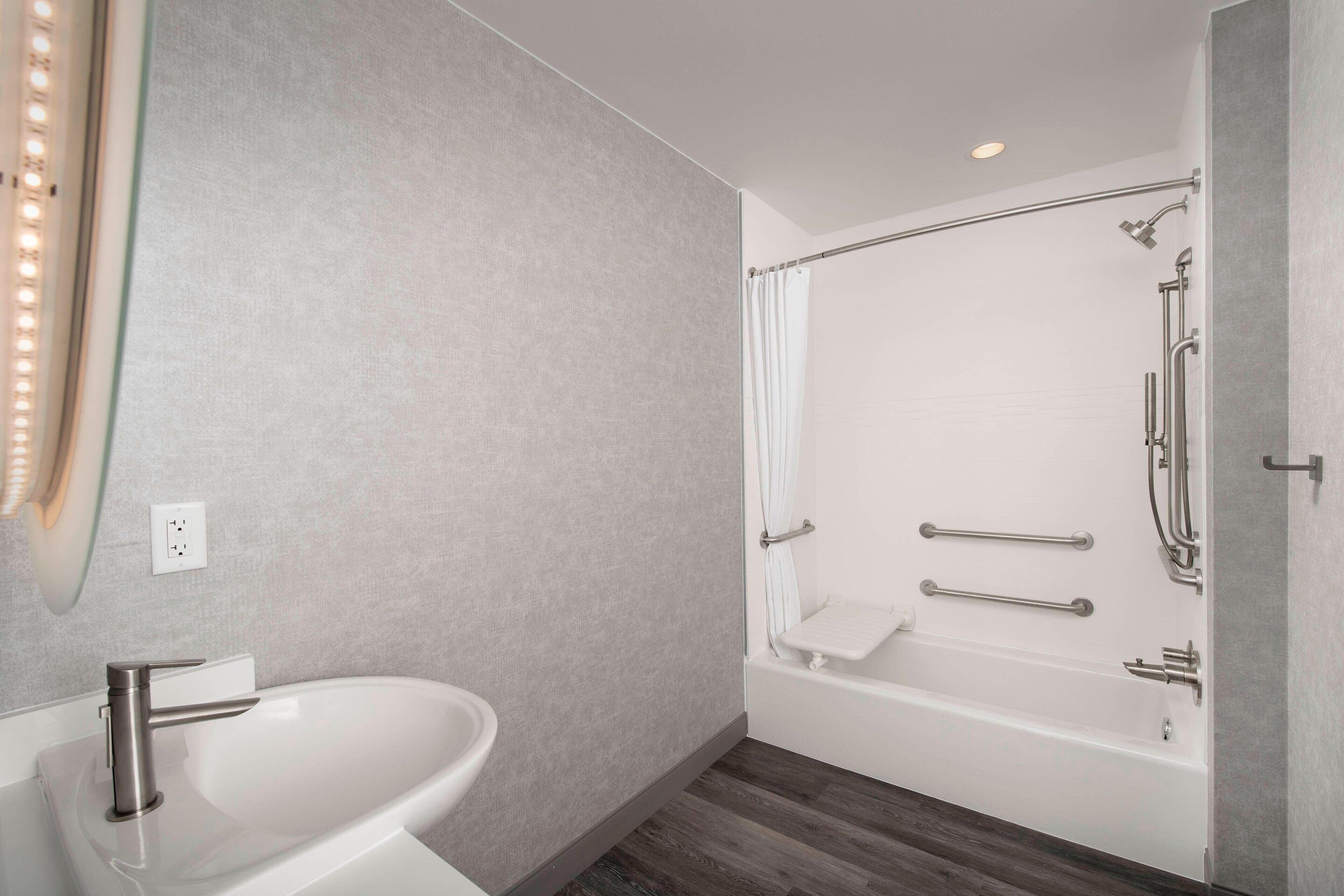 free toiletries, hair dryer, towels