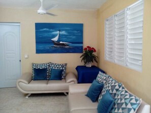 아파트, 침실 1개 | 거실 | 평면 TV