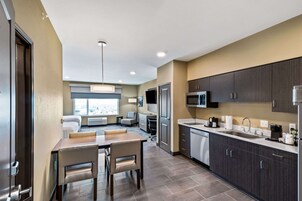 Suite, 2 Queen Beds, Non Smoking, Kitchen (Full Kitchen) | In-room safe, desk, laptop workspace, iron/ironing board