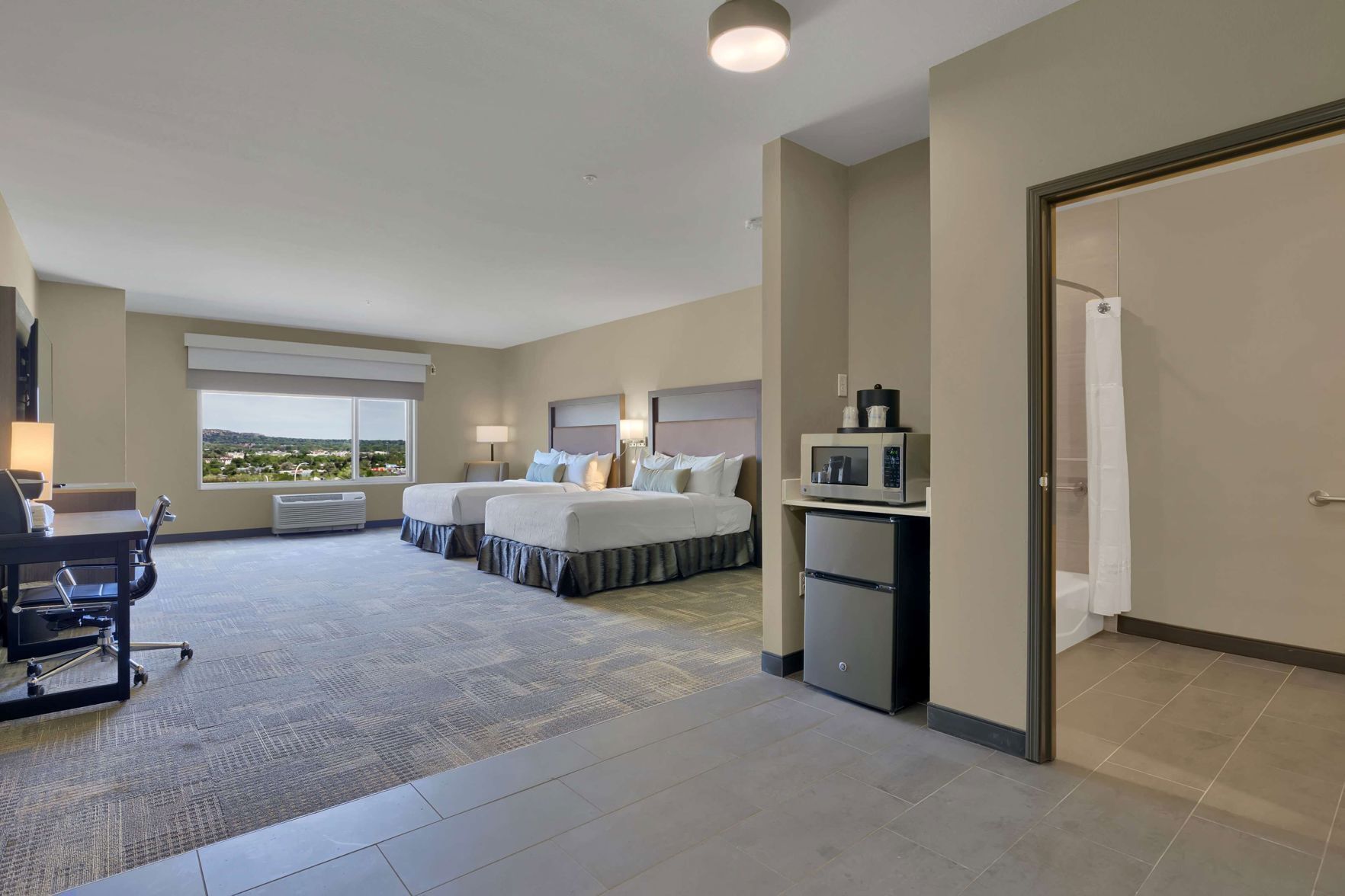 In-room safe, desk, laptop workspace, iron/ironing board