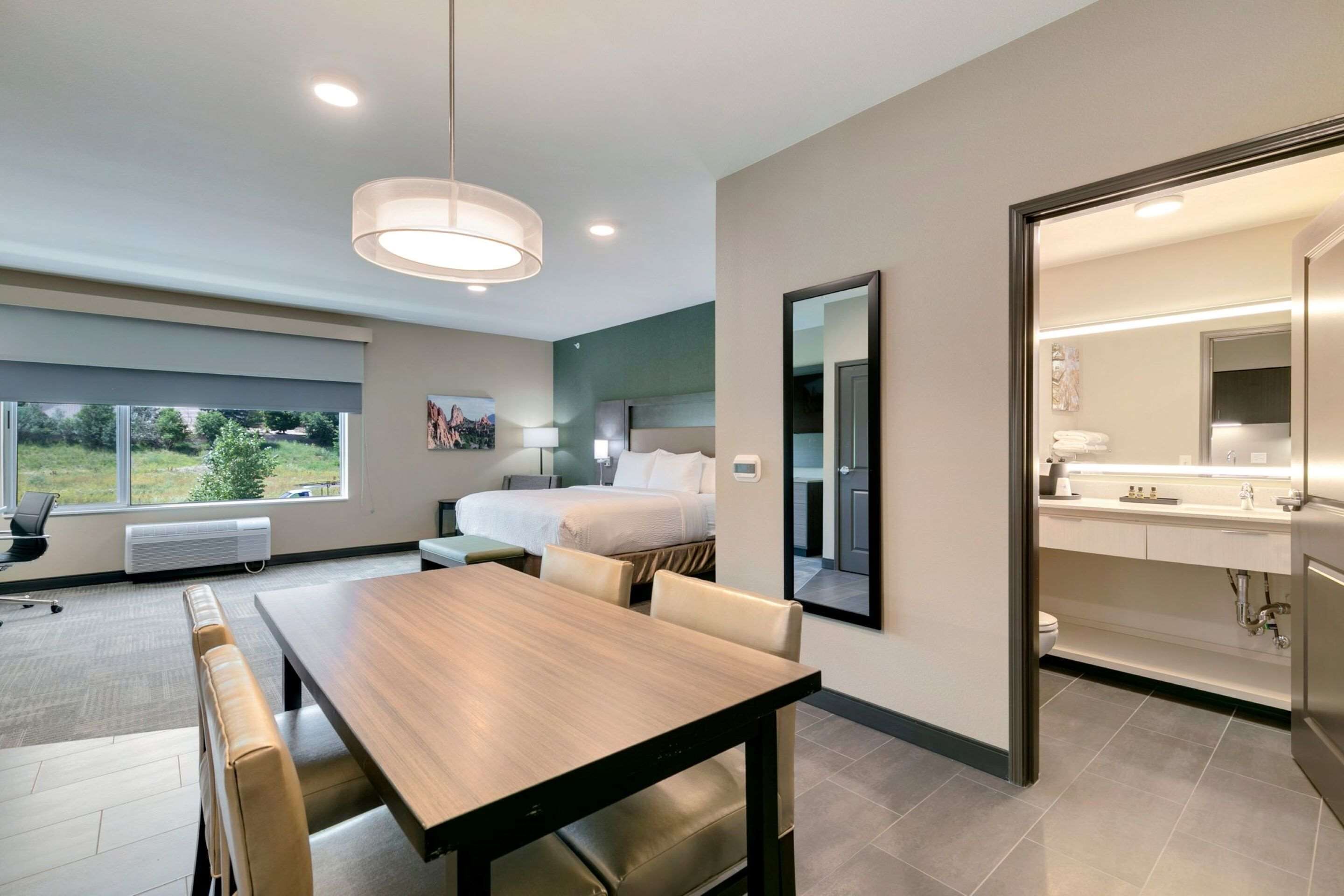 Suite, 1 King Bed, Non Smoking, Kitchen (Full Kitchen) | In-room safe, desk, laptop workspace, iron/ironing board