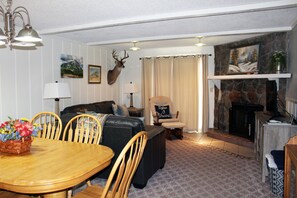 TV, fireplace - Relax & Unwind! Ski-In/Out! Slopeside Spacious Condo w/ Amazing Mtn Views (Mt. Crested Butte)