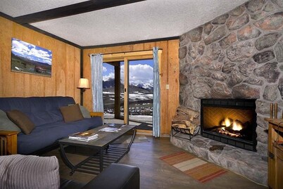 Close to Everything! Ski-In/Out Condo. Doggie Friendly, Mtn Views, Fireplace