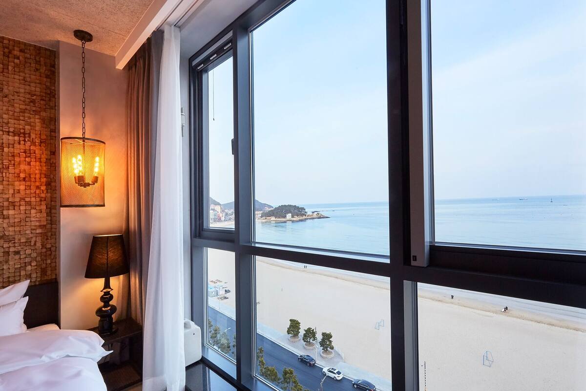 family twin room, ocean view | view from room