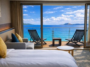 Premium Twin Room with Semi-Open Air Bath and deck, Non Smoking, Ocean View