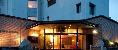 Majoituspaikan sisäänkäynti