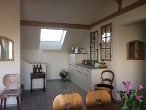 Comfort-Ferienhaus, 6 Schlafzimmer, Nichtraucher, Terrasse | Eigene Küche | Großer Kühlschrank, Ofen, Herdplatte, Geschirrspüler