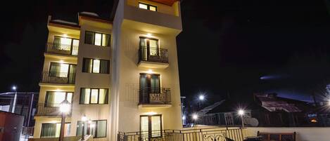 Front of property – evening/night