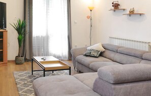 TV, DVD player, stereo