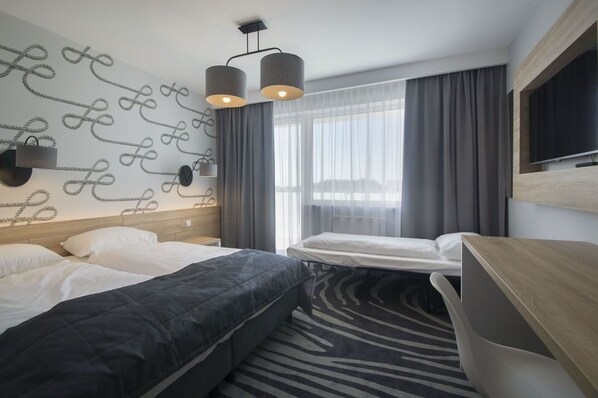 Desk, iron/ironing board, cots/infant beds, free WiFi