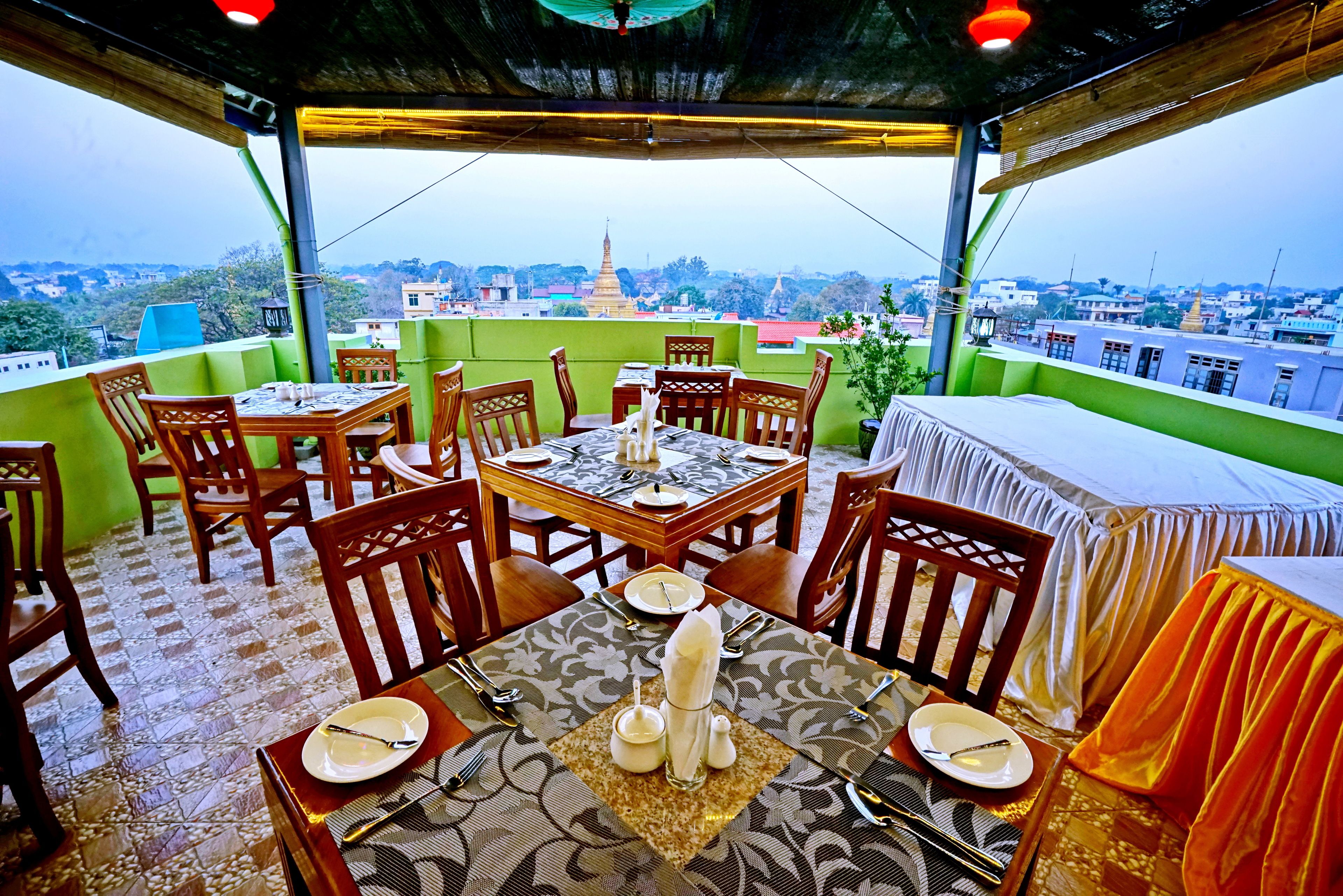 Aussenbereich für Bankette