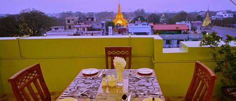 Blick von der Unterkunft