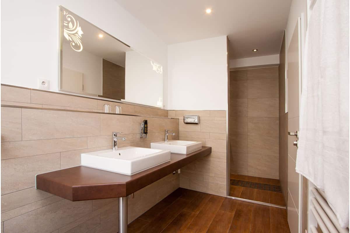 free toiletries, hair dryer, towels