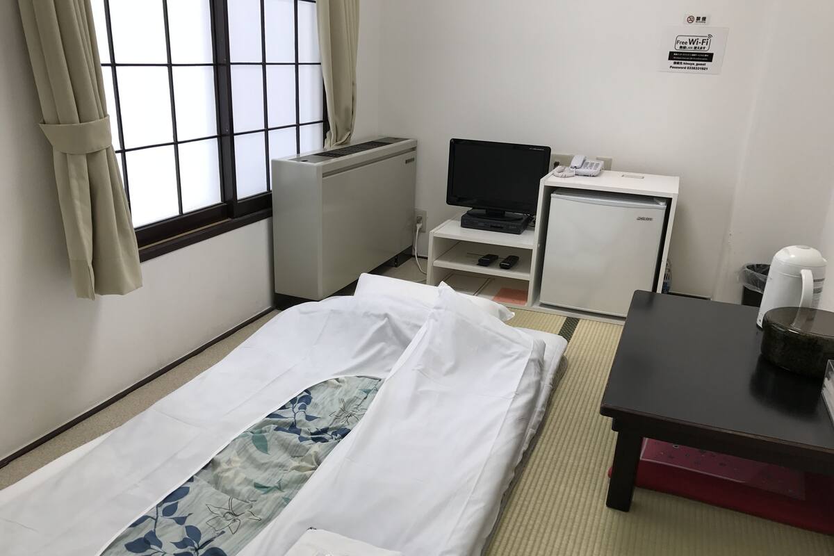 SS. Single Japanese Style Room, Non Smoking, Shared Bathroom | WiFi (free)