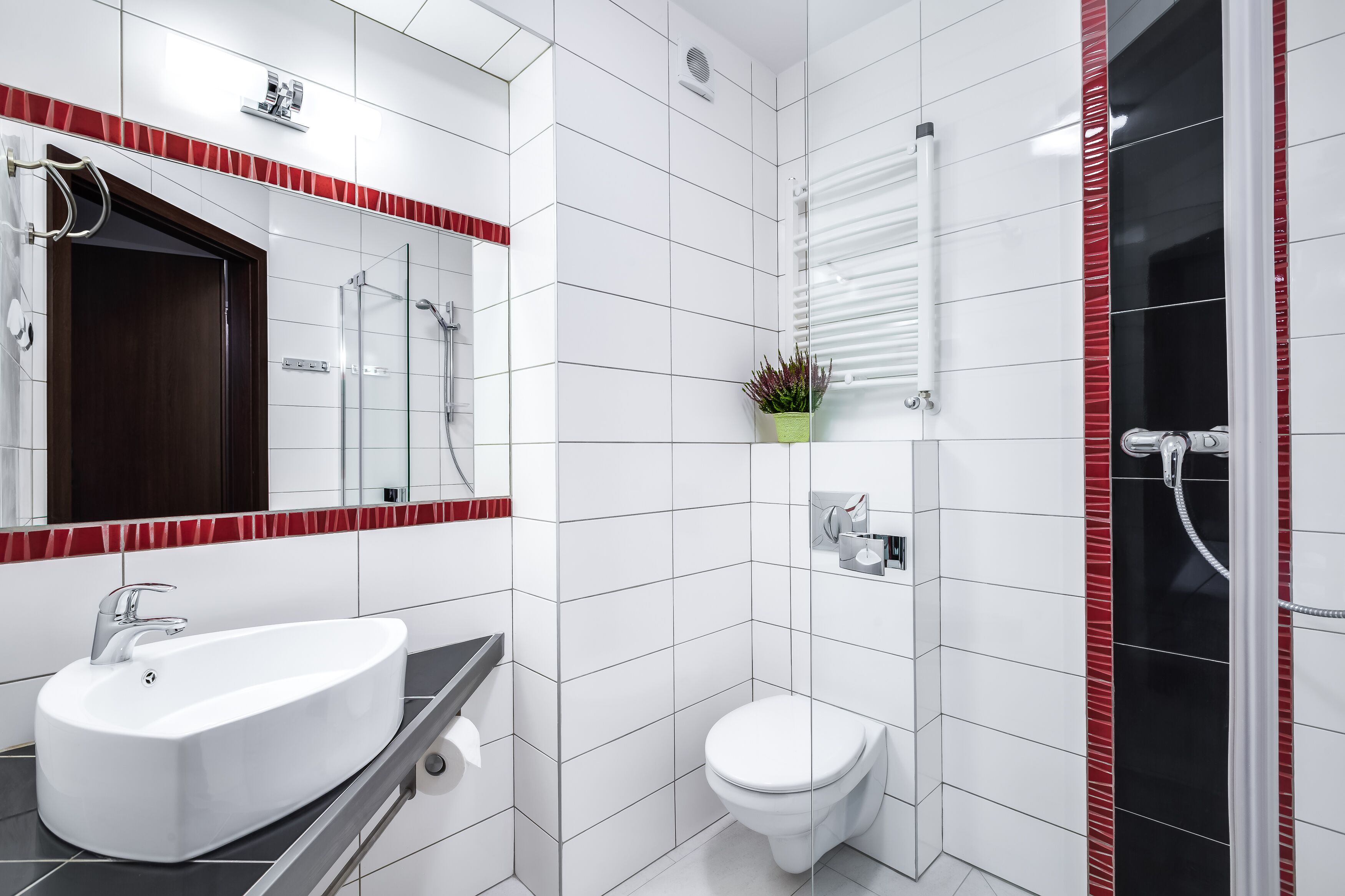 free toiletries, hair dryer, towels