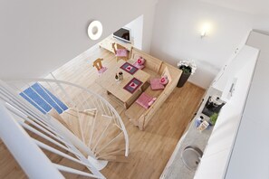 Apartamento (Maisonette incl. cleaning fee) | Ropa de cama de alta calidad, escritorio, tabla de planchar con plancha