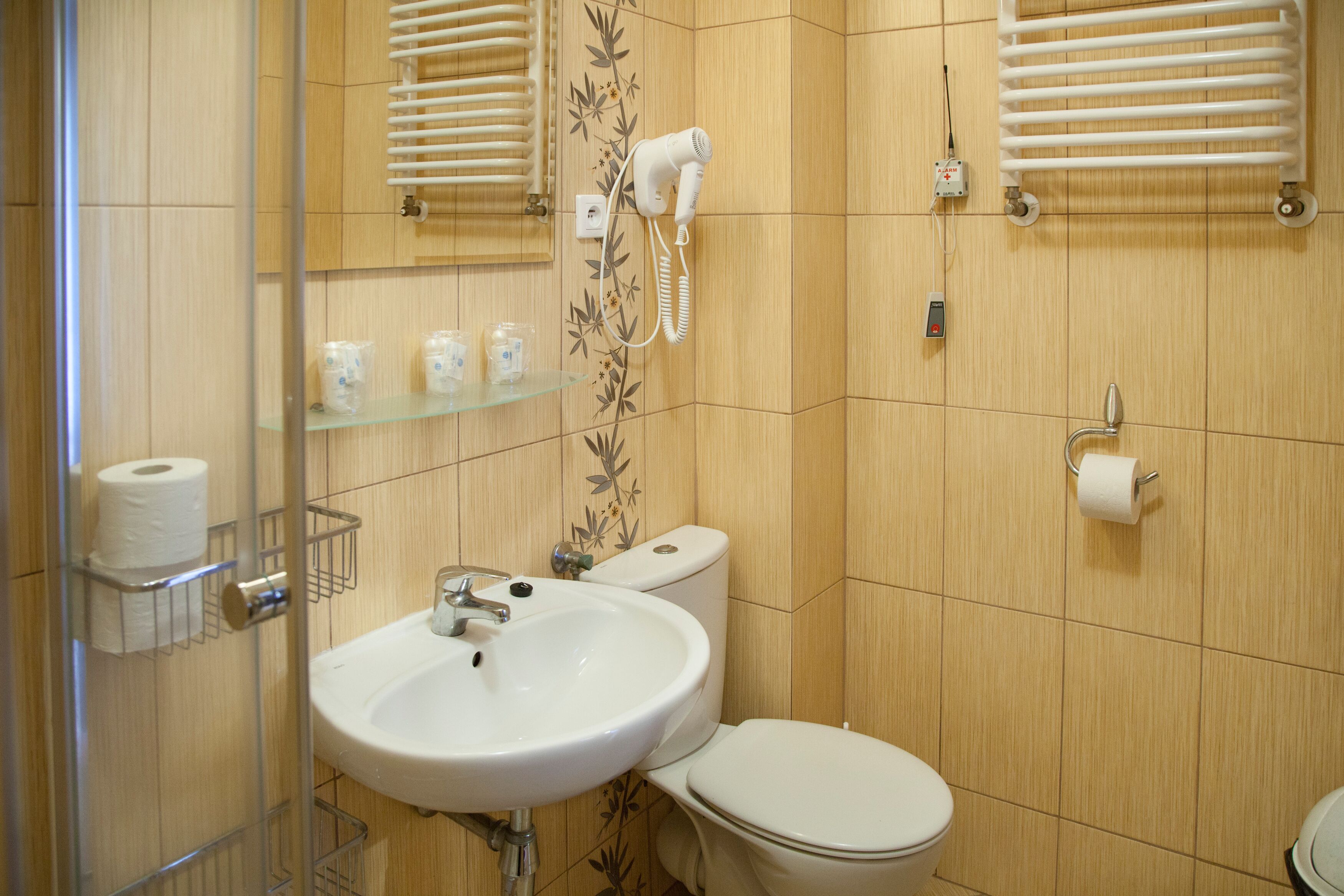 single room | bathroom | shower, free toiletries, hair dryer, towels